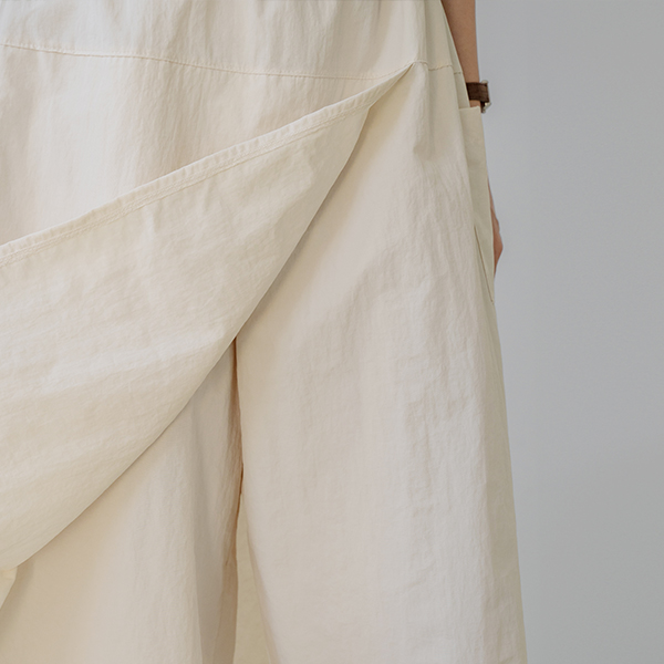 Comfortable Rustling Pocket Wrap Skirt Pants