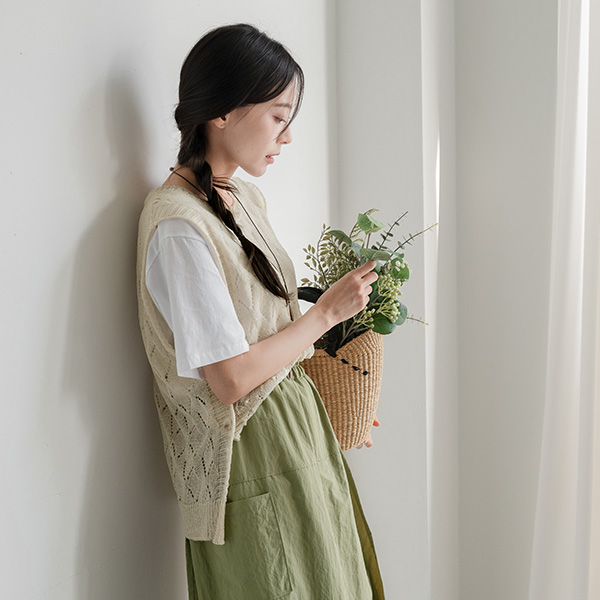 Side Button Scotch Knitwear Vest