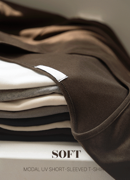 Soft Modal UV Short-sleeve T-shirt Korea