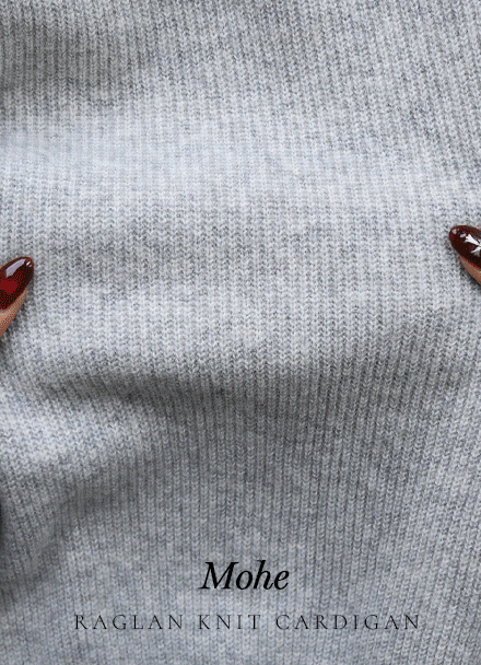 모헤 nagrang Knitwear Cardigan Korea