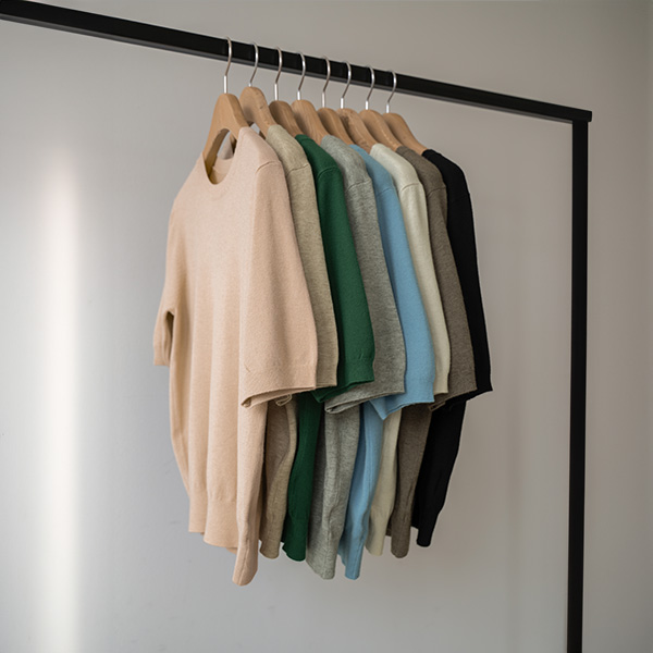 모던 Round Short-sleeve Knitwear