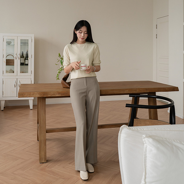 모던 Round Short-sleeve Knitwear