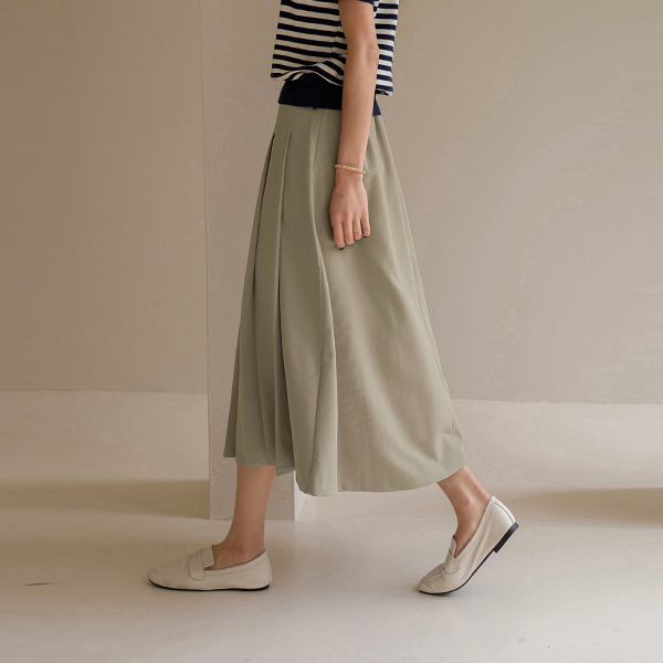 키작아도 에이 Pleats Skirt