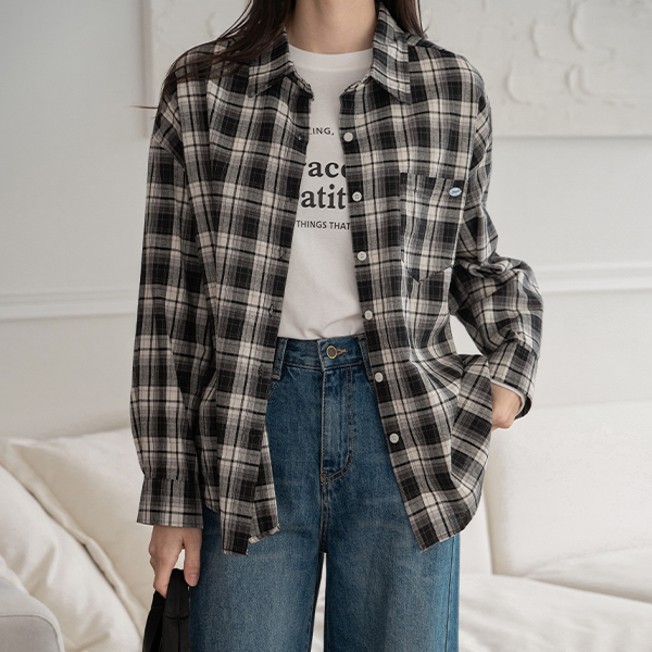 [Special Sale] M momo checkered shirt