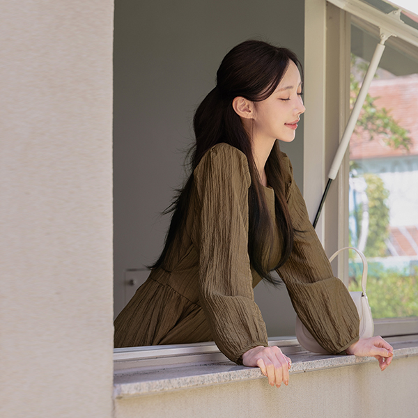 사라 Wrinkle 허리끈 Dress