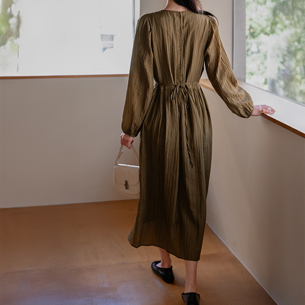 사라 Wrinkle 허리끈 Dress