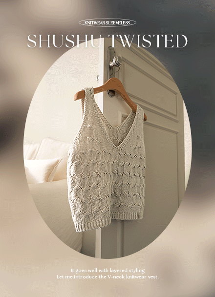 ShooShoo Twiddle Knitwear Vest Korea