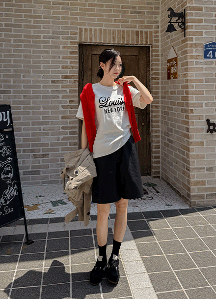 루이스 Span Short-sleeve T-shirt Korea