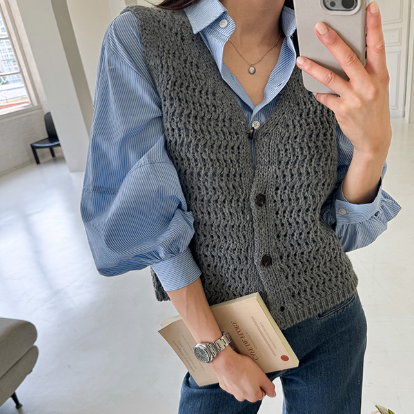 Slow Sleeve Puff Pocket Shirt