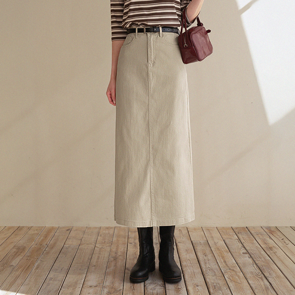 Twill Belt Skirt