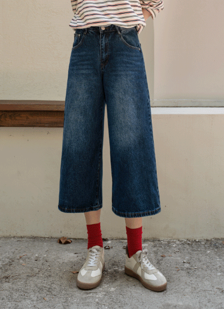 Brush Bermuda Denim Pants Korea