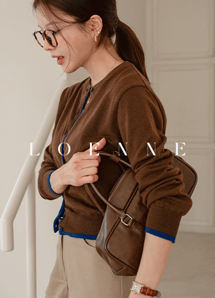 Loenne Color Matching Cardigan Korea