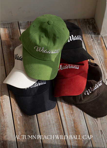 Autumn Peach Wild Ball Cap Korea