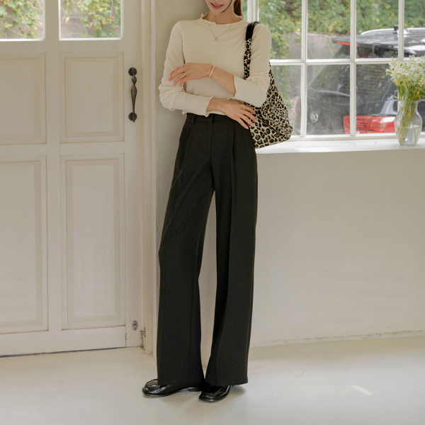Perfect Pants 88ver (autumn two-pin tuck side band)