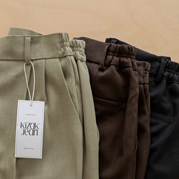 Perfect Pants 88ver (autumn two-pin tuck side band)