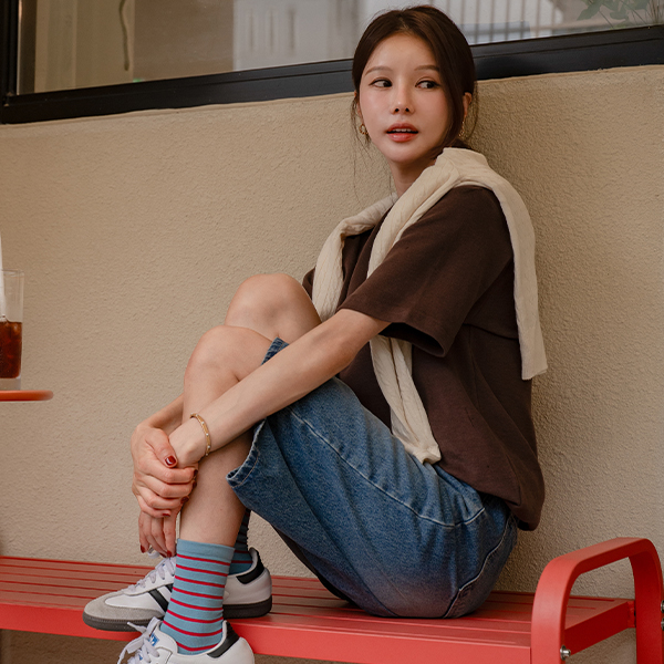 Thick Over Peach Short-sleeve T-shirt