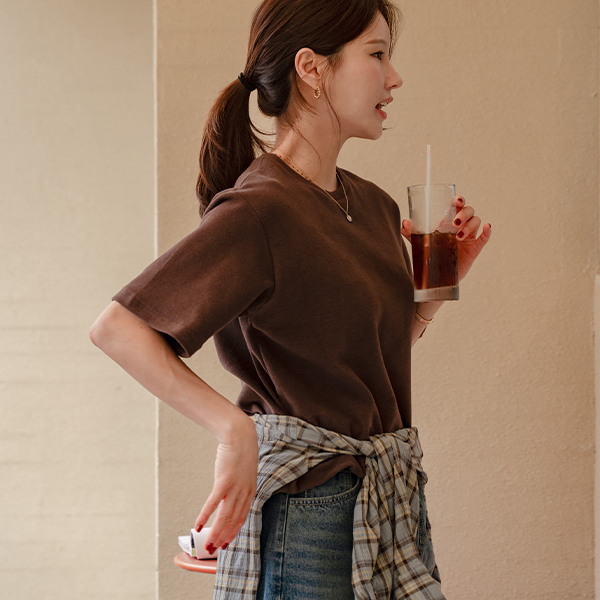 Thick Over Peach Short-sleeve T-shirt