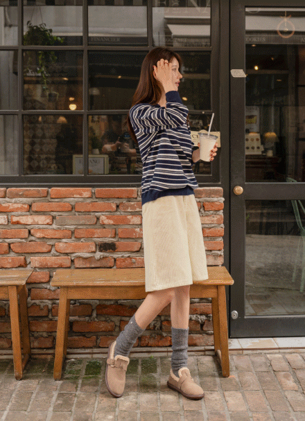 Have Stripe Collar Knitwear Korea