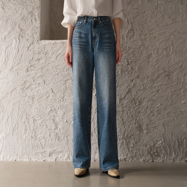 Blue 롱와이드 Denim Pants