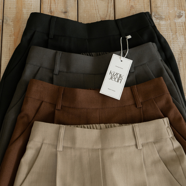 [Special Sale] Perfect Pants 92ver (Pintuck Banding Wide)