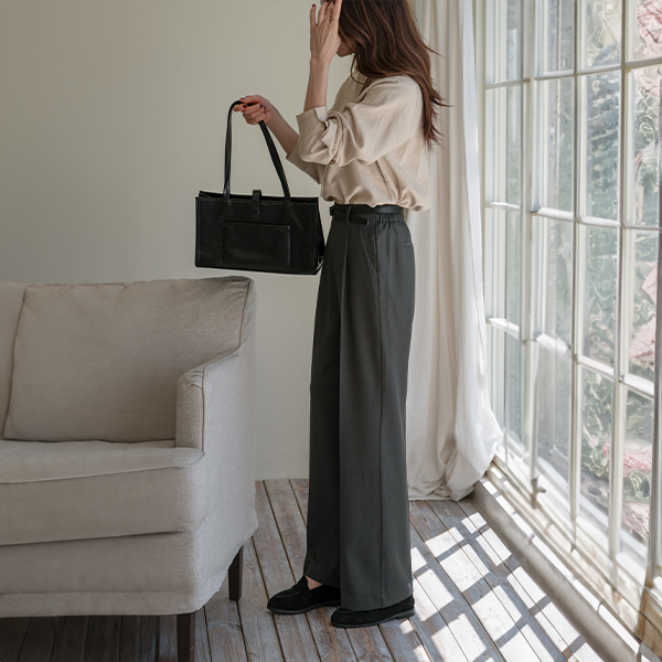[Special Sale] Perfect Pants 92ver (Pintuck Banding Wide)