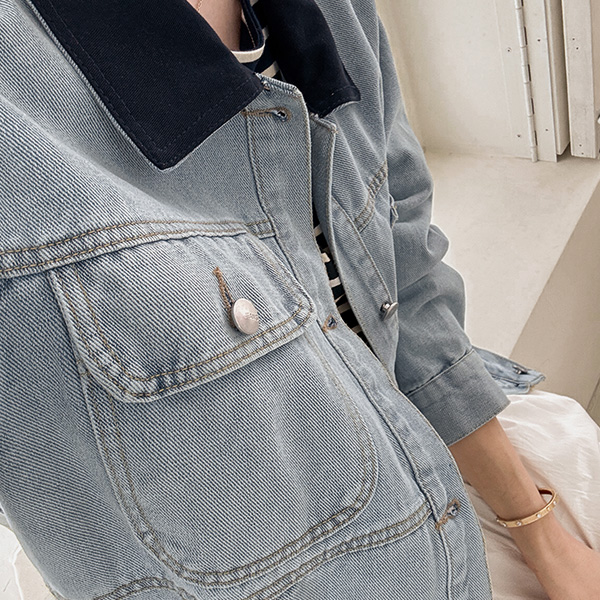 티드 오버 Denim Jacket