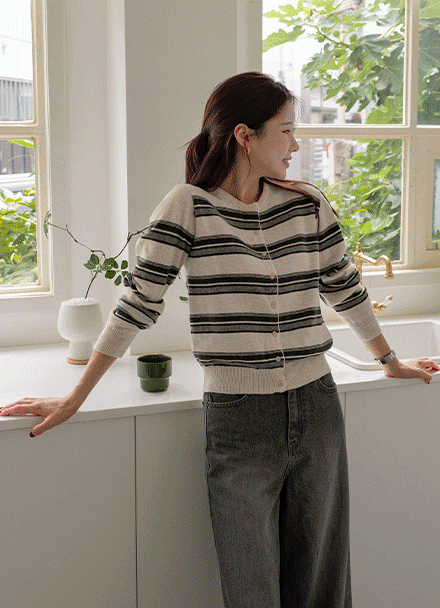 루즈 포비 Stripe Cardigan Korea
