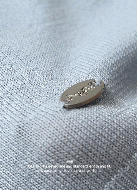 Soft color combination key point Short-sleeve Knitwear Korea