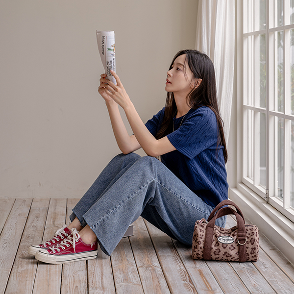 Natural Washing Wide Denim Pants