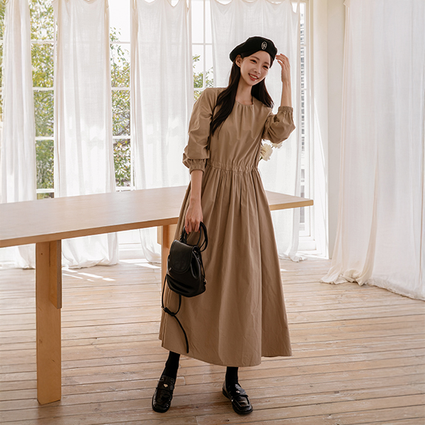 오브 Long 코튼 Dress
