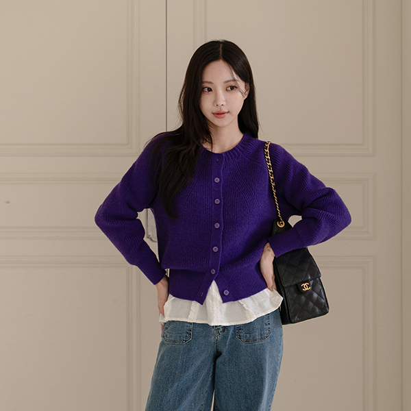 Any Raglan Knitwear Cardigan