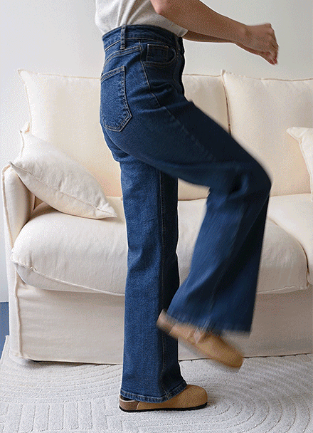 다트스판 와이드 Boot cut Denim Pants Korea