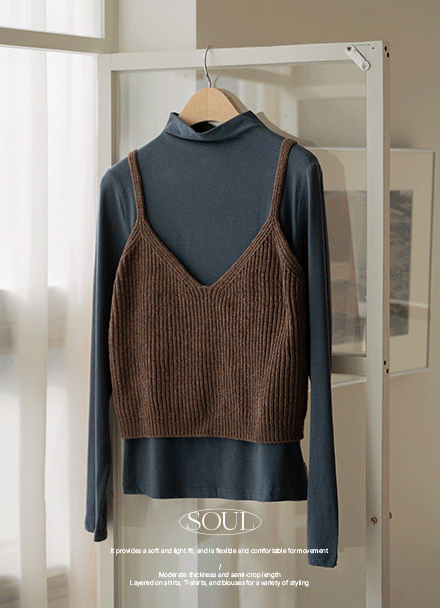 소울 v Knitwear 뷔스티에 Korea