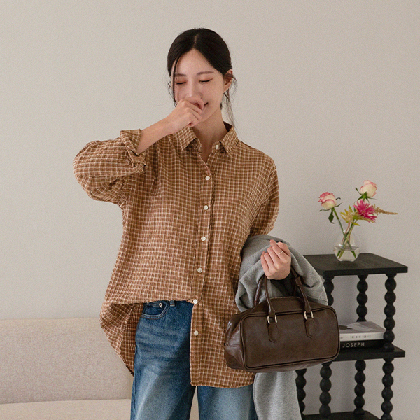 [valyou] Our Patch Check Shirt