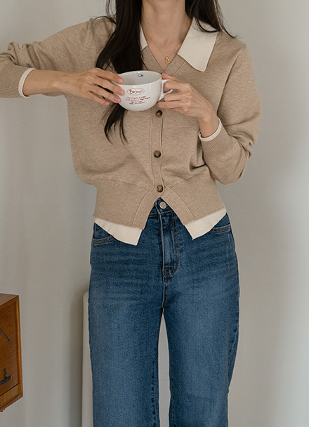 sugar v color combination Knitwear Cardigan Korea