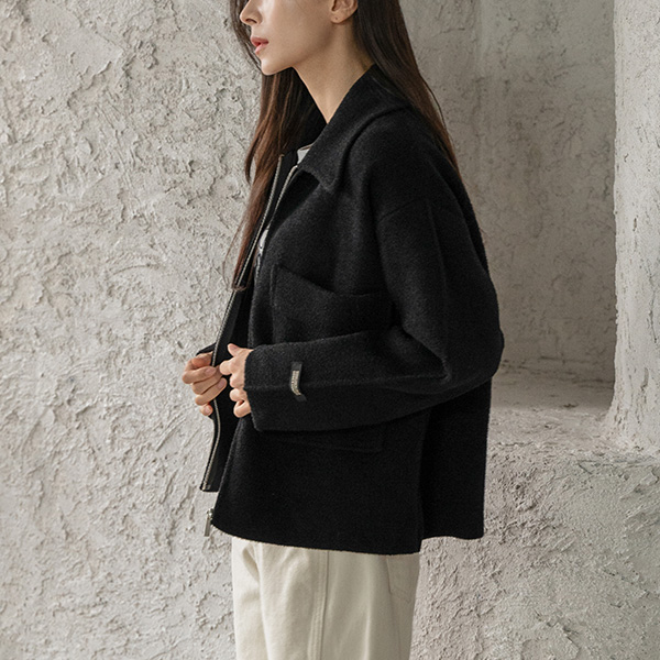Big Pocket Knitwear Collar Jumper