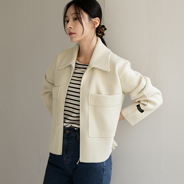 Big Pocket Knitwear Collar Jumper