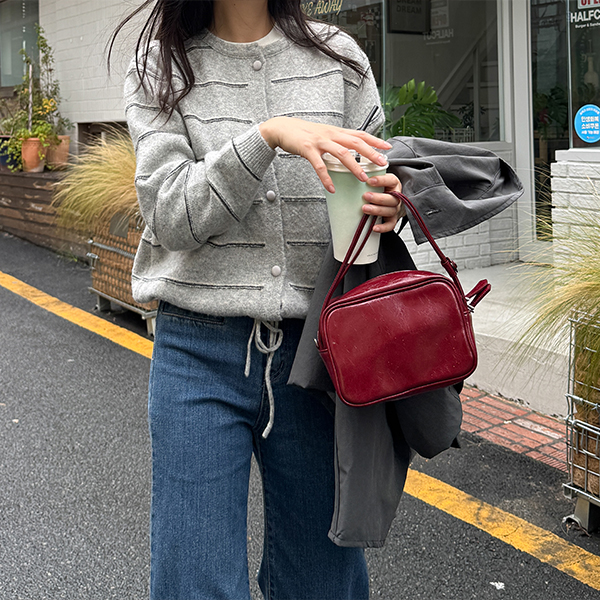 More Stripe Strap Cardigan