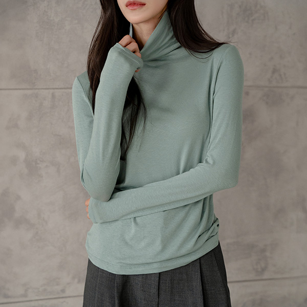Hardy Tencel Turtleneck T-shirt