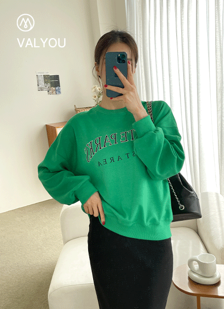 [valyou] Park and Print Sweatshirt Korea