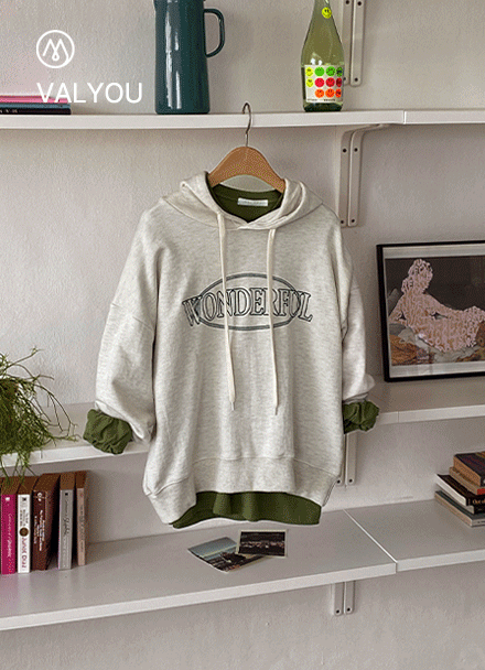 [valyou] Wonderful embroidery Hoodie Korea