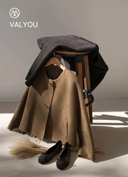 [valyou] Wool Cashmere Handmade No collar Jacket Korea
