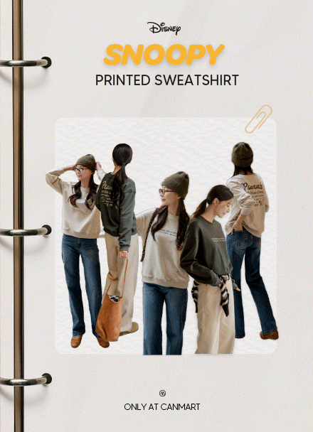 Snoopy Peanuts Printed Sweatshirt Korea