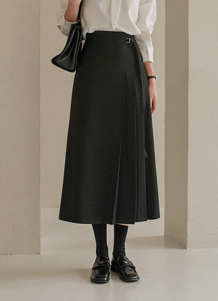 로미 사이드 Belt Rong skirt Korea