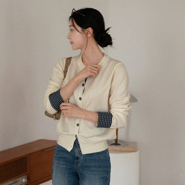 [Special Sale] Shirt Layering Round Cardigan