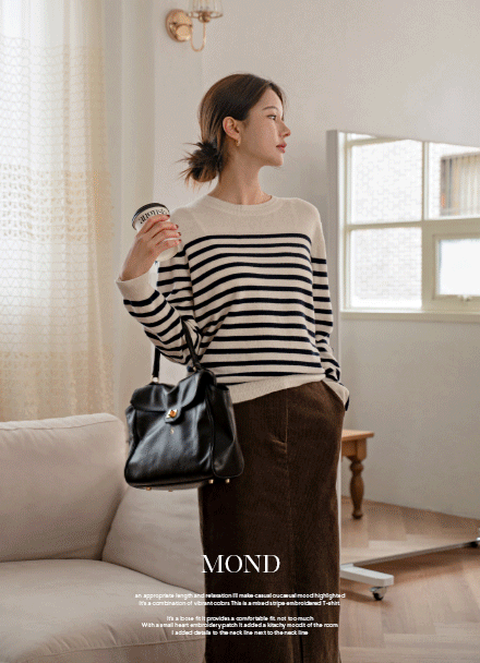Mond Wool Stripe Knitwear Korea