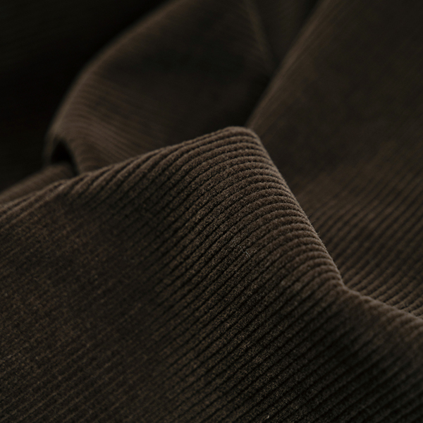 Front Slit Corduroy Straight Span Skirt