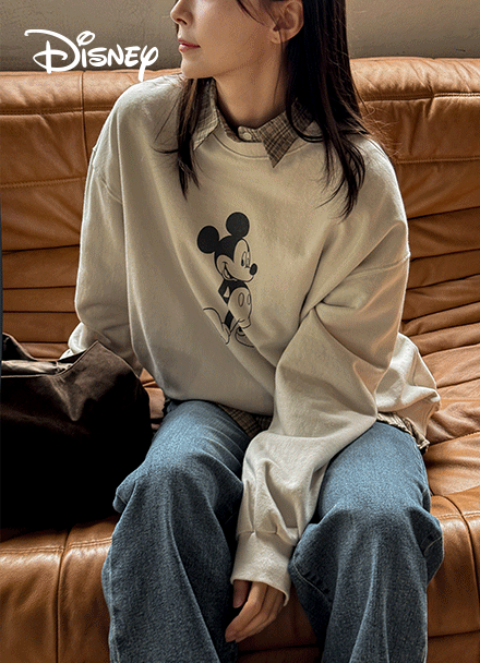미키 Washing Vintage sweatshirt Korea