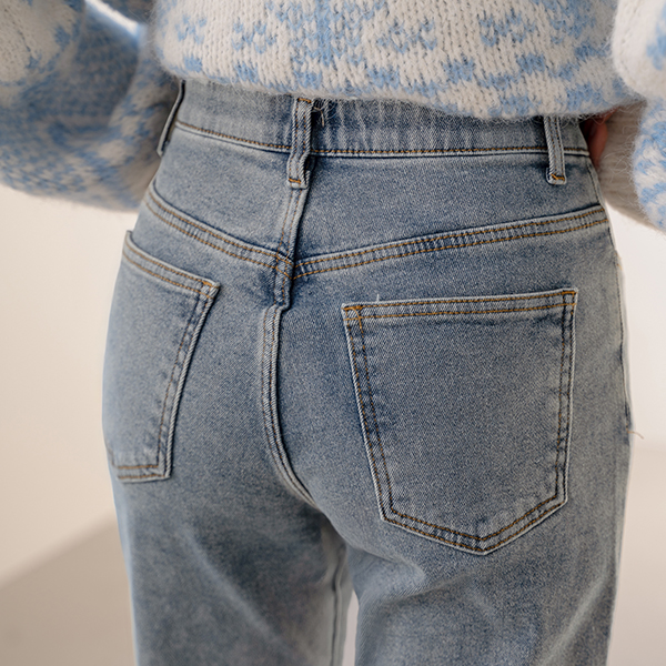 [Special Sale] Paul fleece lined Baggy Denim Pants
