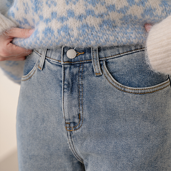[Special Sale] Paul fleece lined Baggy Denim Pants